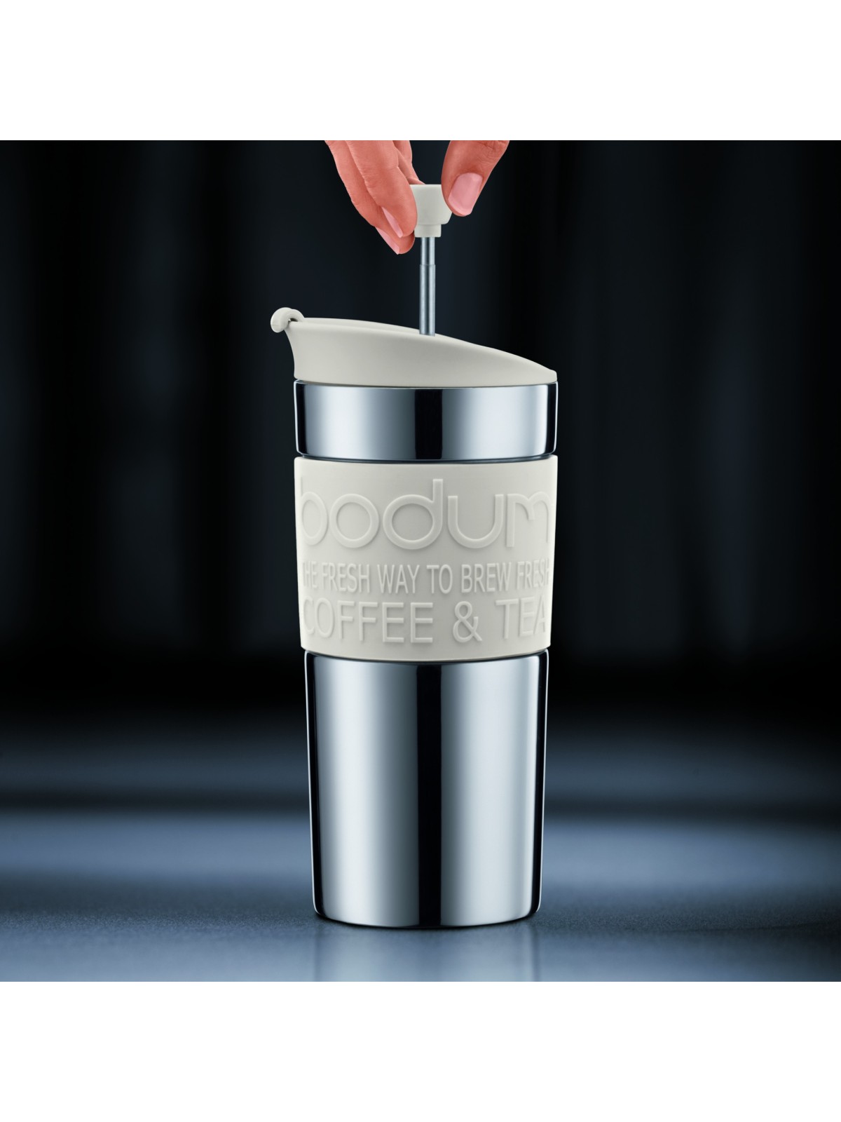 Bodum Coffee maker Travel Press with extra lid 0.35l, Vacuum, Stainless steel