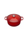 Le Creuset Round pot cast iron 30 cm, 8,1 l, cerise
