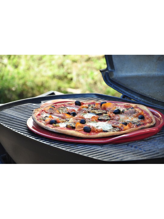 Emile Henry Ridged Pizza Stone 37 cm