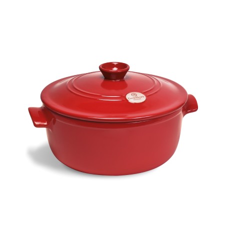 Emile Henry Round Casserole Flame  28 cm/5.3 l