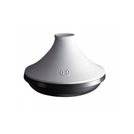 Emile Henry tajine Delight, must/valge