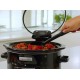 Crock-Pot lēnvāres katls, 4,7 l, taimers, atgāžams vāks, melns