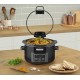 Crock-Pot lēnvāres katls, 4,7 l, taimers, atgāžams vāks, melns