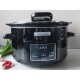 Crock-Pot Slow Cooker, Timer, 4.7 l, Black