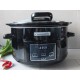 Crock-Pot  Slow Cooker taimeriga, 4,7 l, hingedega kaas, must