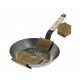 de Buyer B Bois Iron Frying Pan Mineral B, wooden handle