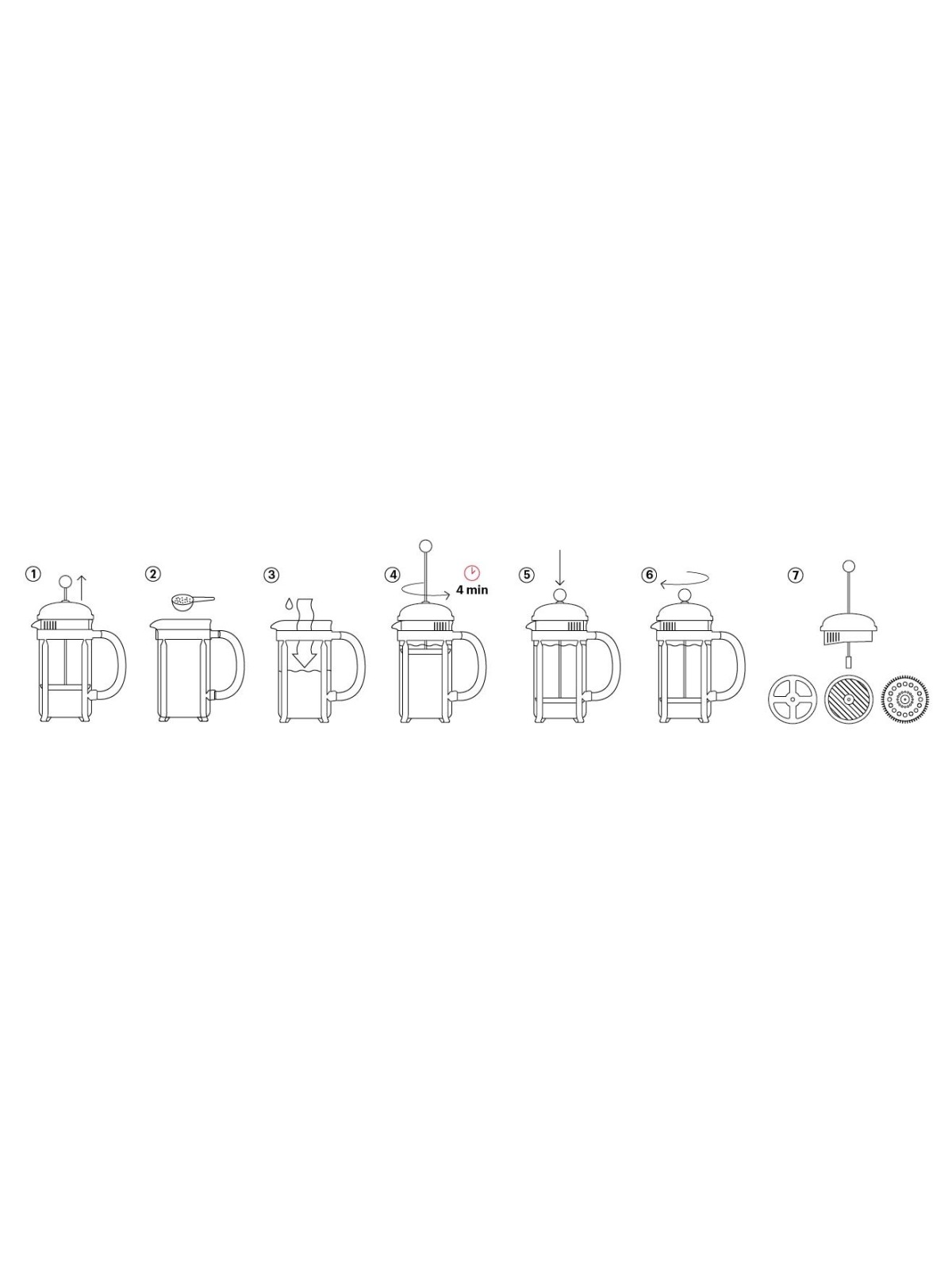 Bodum Kenya kafijas spiedkanna 1.0l metāls, plastmasa