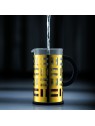 Bodum Eileen kafijas spiedkanna 1.0l ,hroms, zelts, varš, melns