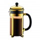 Bodum coffee maker Chambord, golden