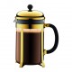 Bodum coffee maker Chambord, golden