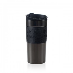 Bodum Travel Mug 0.35, Stainless Steel, Gun Metal