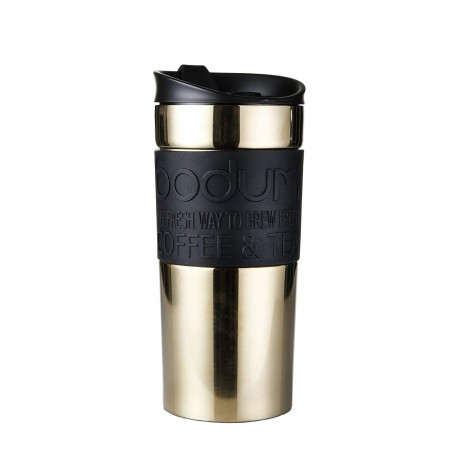 Bodum Travel Mug 0.35, Stainless Steel, Gold