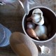 Emile Henry баночка для чеснока с пробковой крышкой 13,4 см/1 л