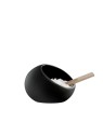 Rosendahl soolatoos+puidust lusikas 11,5 cm, must portselan