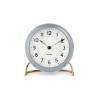 Arne Jacobsen Station lauakell+alarm, hall/valge