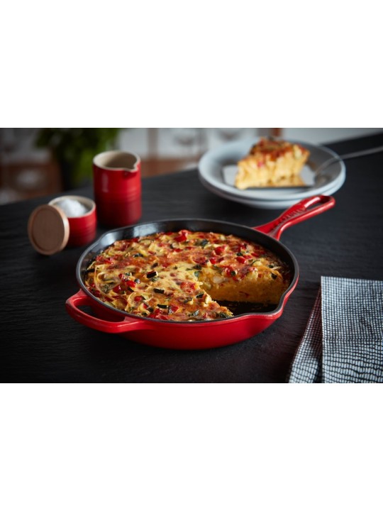 Le Creuset сковорода чугунная skillet, глубокая 26 cm
