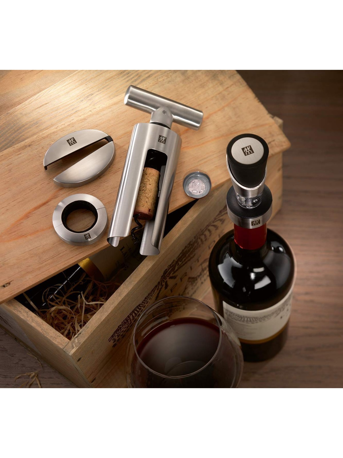 Zwilling veinitarvikute komplekt Sommelier 4-osa, roostevaba