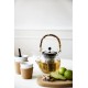 ASSAM teapot 1,5 l, with metal strainer, bamboo handle