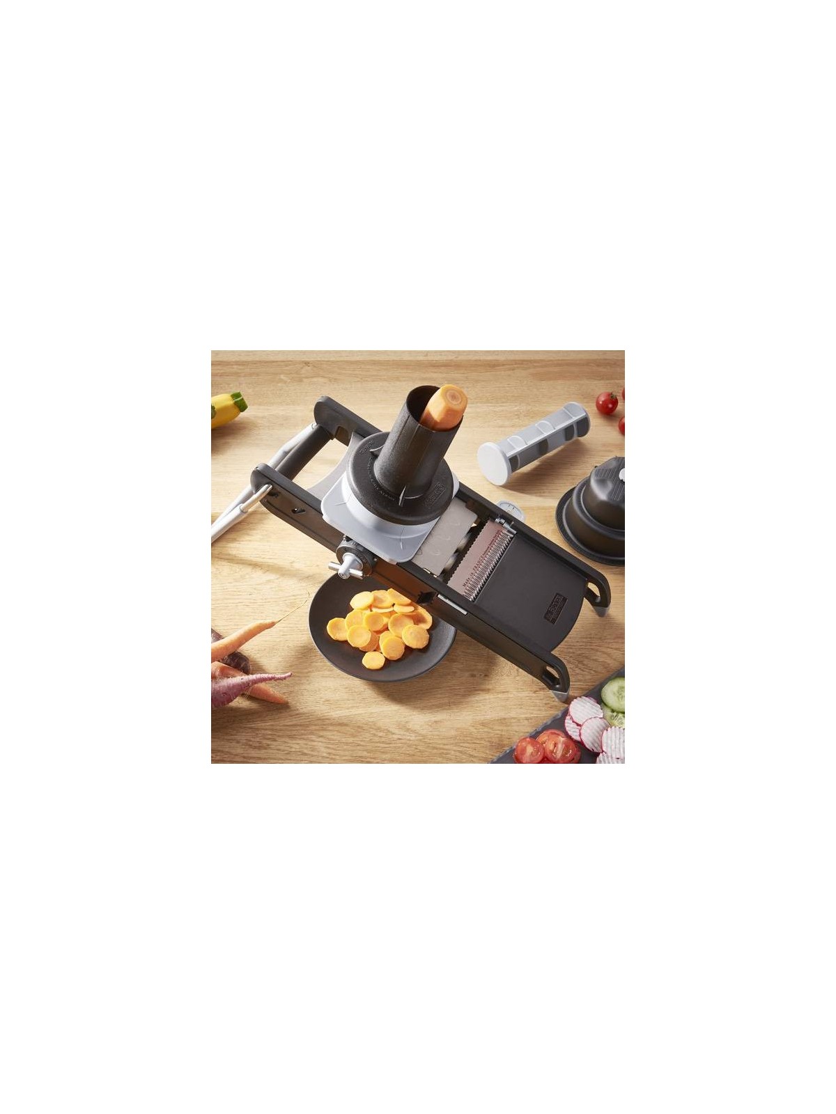 de Buyer mandoliinriivide lisatarvik - juurviljahoidja riivimiseks