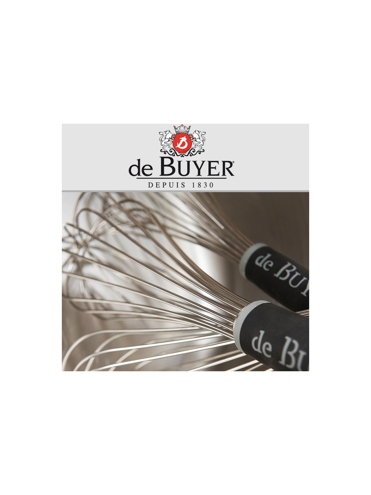 De Buyer putotājs Goma, neslīdošs rokturis, dažādi izmēri