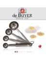 De Buyer мерные ложки 4шт, маленькие круглые