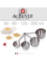 de Buyer Set of 4 Stainless Steel Measuring Cups