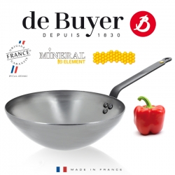 De Buyer стальная wok сковорода Mineral B