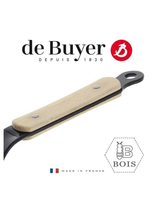 de Buyer pannkoogipann Mineral B B Bois , 27 cm/3 auku, puidust käepide