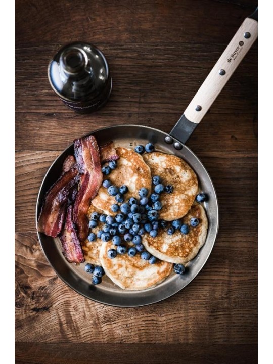 de Buyer pannkoogipann Mineral B B Bois 24 cm, puidust käepide