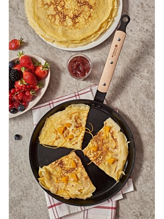 de Buyer pannkoogipann Choc B Bois 26 cm, puidust käepide
