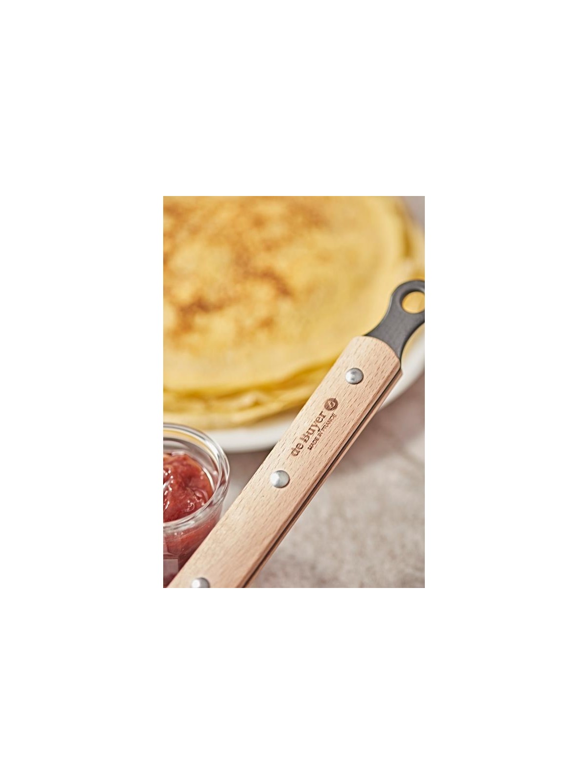 de Buyer pannkoogipann Choc B Bois 26 cm, puidust käepide