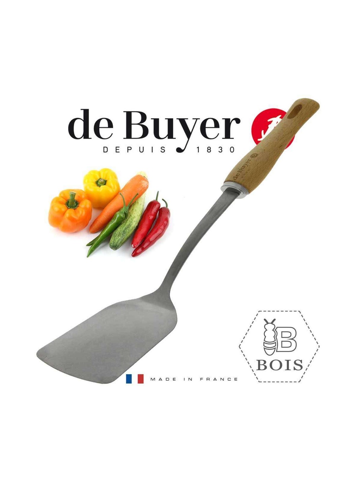 De Buyer лопатка B Bois, деревянная ручка