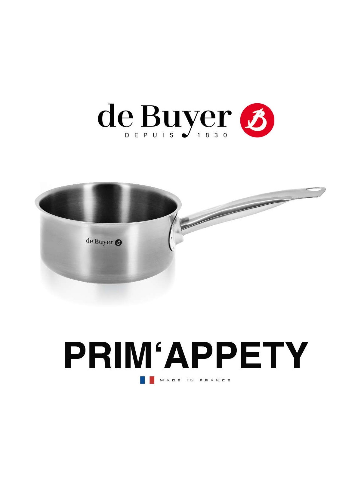 De Buyer kalts Prim`Appety nerūsējošs tērauds, dažādi izmēri