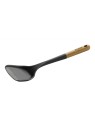 Staub Black Silicone Turner acacia wood